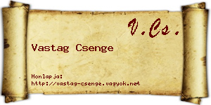 Vastag Csenge névjegykártya